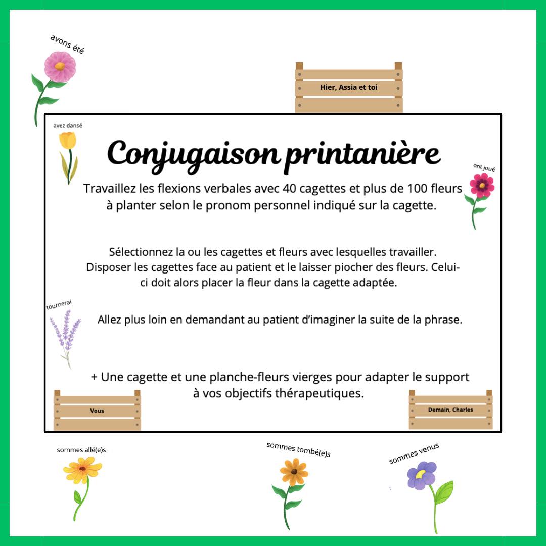 Boîte de Conjugaison printanière