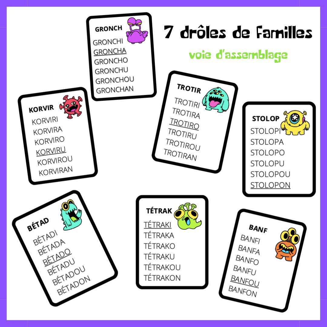 Boîte de 7 drôles de familles