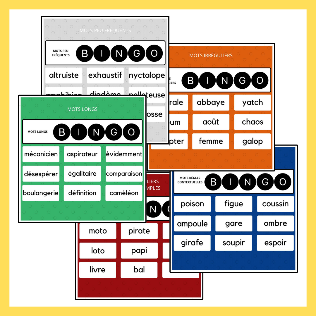 Boîte de Loto des mots