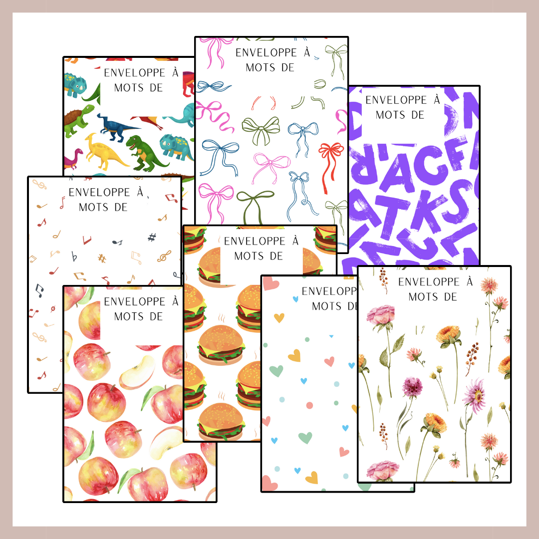 Boîte de Enveloppes à mots